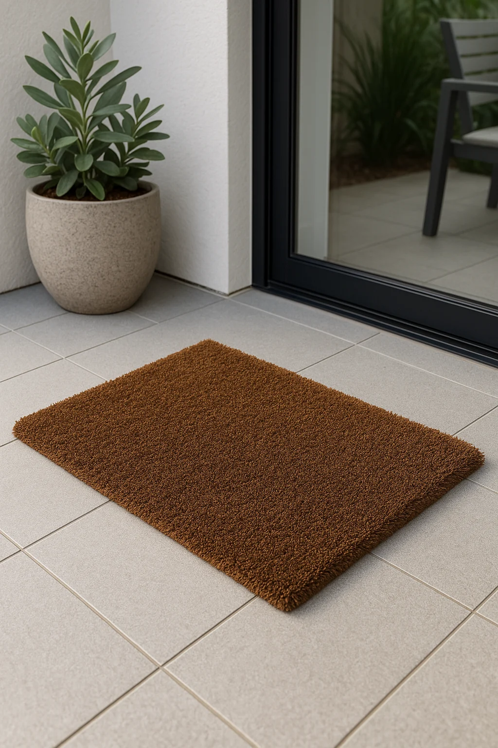 Wonderworks Doormat | Cotton Blend Solid Colour Rectangle Anti-Skid BathMats |Soft & Super Absorbent Mats for Shower |Washable & Quick-Drying Mats |Pack of 1 (Brown, 80 cm x 50 cm)