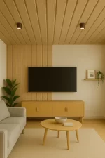 PVC Wall Panel | Soffit | Ceiling Panel | 3D Panel | Waterproof cladding | Low Maintenance | Home & Office use | 10 ft x 1 ft 300 cm x 30 cm | 120 inches x 12 inches | 10 square feet | 10 years warranty! | Design No. 104 - Image 2