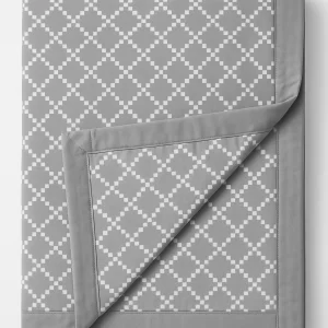 WonderWorks 100% Cotton Single Bed Dohar | Soft & Lightweight AC Blanket for All Weather | Reversible Design | 60 x 90 in. | Skin-Friendly | Ideal for Gift (Gray Geometric Single Side)