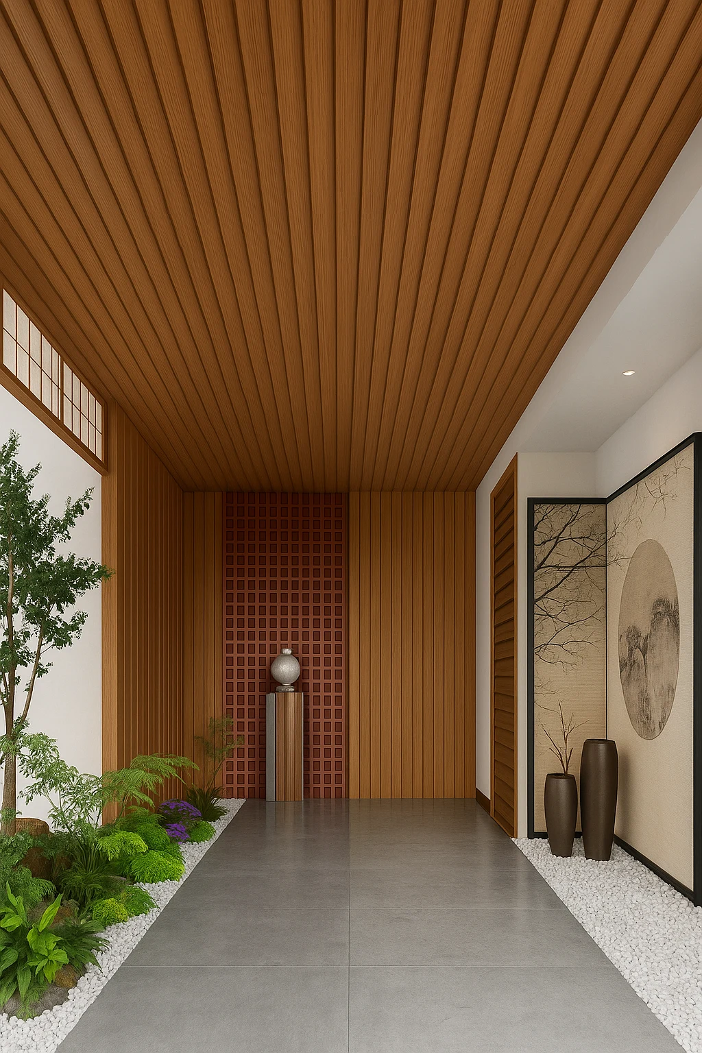 PVC Wall Panel | Soffit | Ceiling Panel | 3D Panel | Waterproof cladding | Low Maintenance | Home & Office use | 10 ft x 1 ft 300 cm x 30 cm | 120 inches x 12 inches |10 square feet | 10 years warranty! | Design No. 102 - Image 2