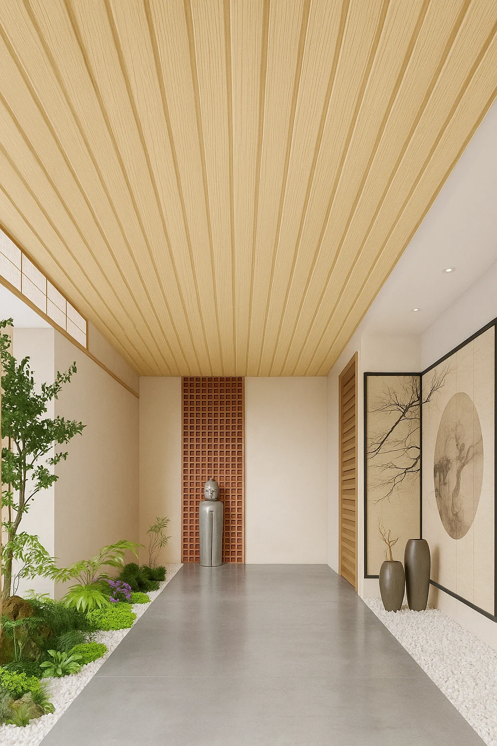 PVC Wall Panel | Soffit | Ceiling Panel | 3D Panel | Waterproof cladding | Low Maintenance | Home & Office use | 10 ft x 1 ft 300 cm x 30 cm | 120 inches x 12 inches | 10 square feet | 10 years warranty! | Design No. 104 - Image 4