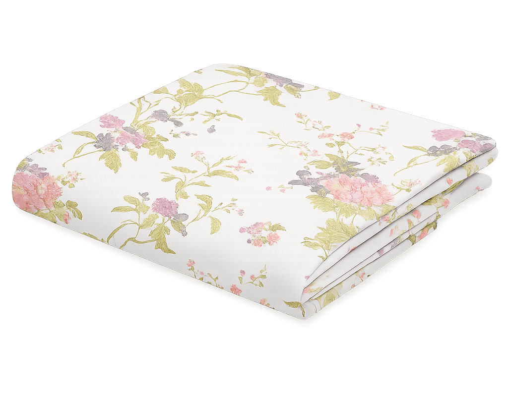 Wonderworks™ Cotton Bed Sheet for King Size Bed, 1 King Size Bedsheet Cotton (108 x 108 Inches) with 2 Pillow Covers, Premium 200 TC Bedsheet for Double Bed King Size, XXL Super King, Garden Grace (Mauve) - Image 2
