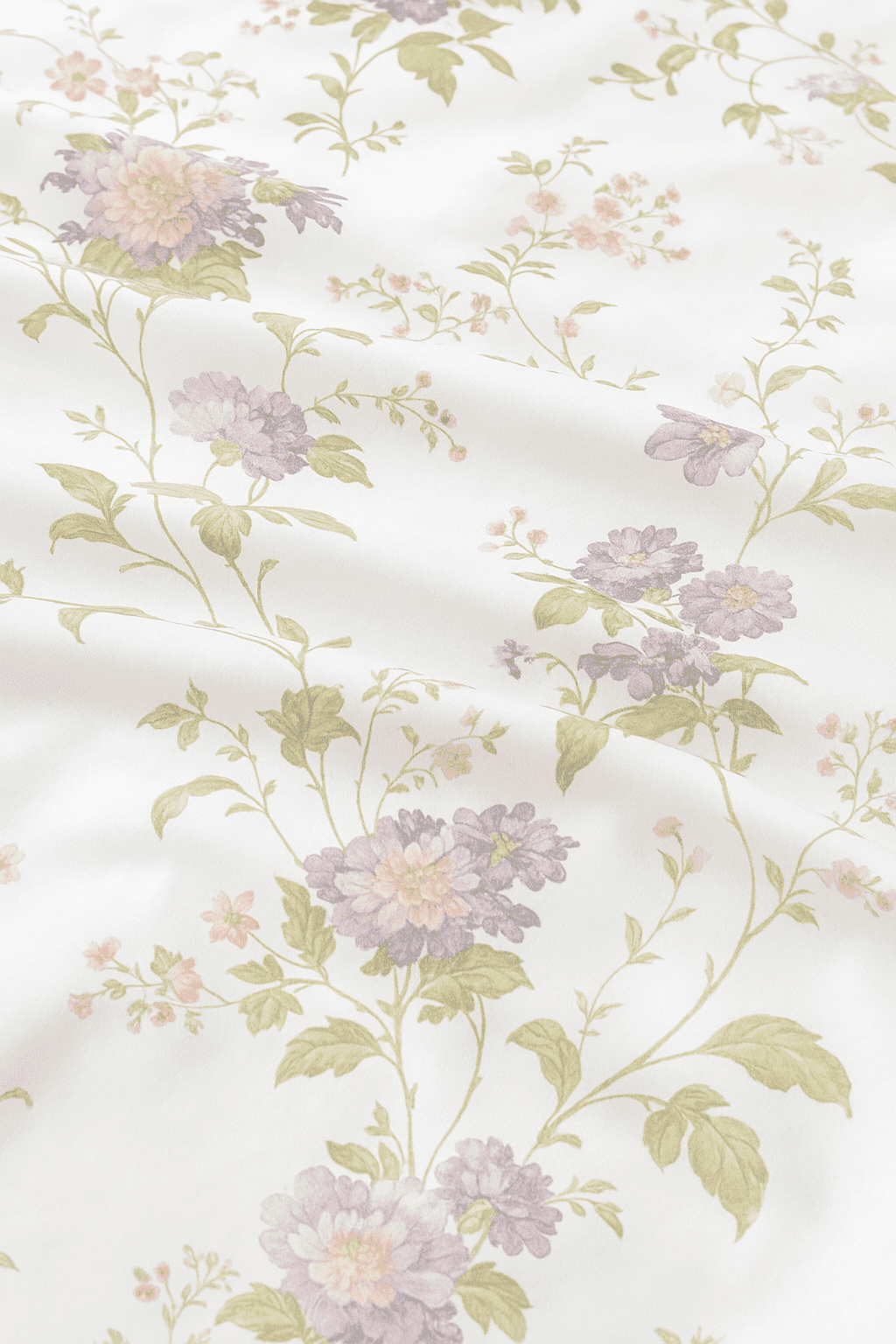 Wonderworks™ Cotton Bed Sheet for King Size Bed, 1 King Size Bedsheet Cotton (108 x 108 Inches) with 2 Pillow Covers, Premium 200 TC Bedsheet for Double Bed King Size, XXL Super King, Garden Grace (Mauve) - Image 4