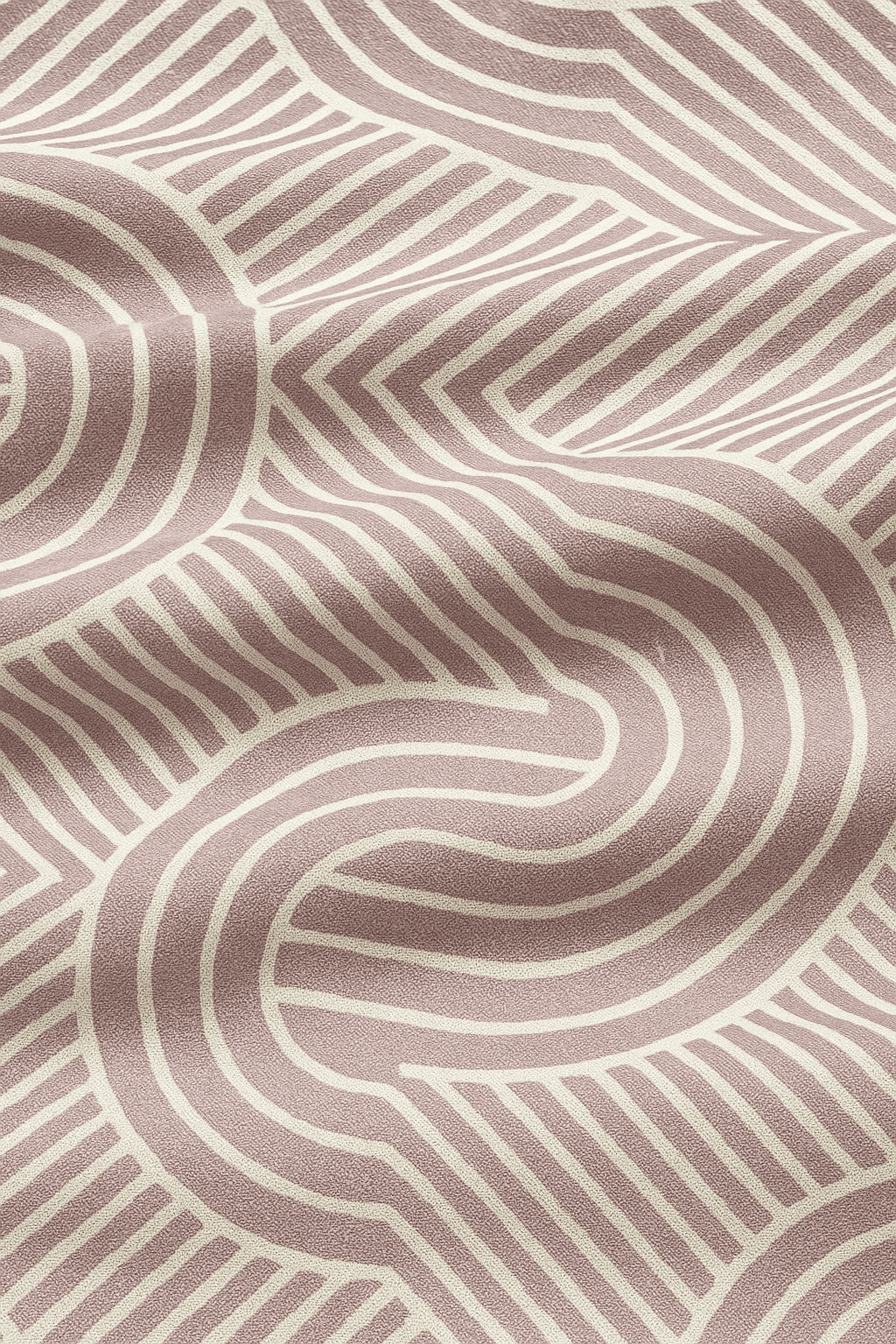Wonderworks™ Cotton Bed Sheet for King Size Bed, 1 King Size Bedsheet Cotton (108 x 108 Inches) with 2 Pillow Covers, Premium 144 TC Bedsheet for Double Bed King Size, XXL Super King, Luxury Orbit Arc (Mauve) - Image 3