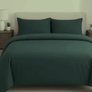 Wonderworks™ Cotton Premium 300 TC Bedsheet for King Size Bed,1 King Size Bedsheet 108 x 108 Inch, 2 Pillow Covers, XXL Super King, Soft, Breathable, Durable, Perfect for Gift, Sea Green Colour