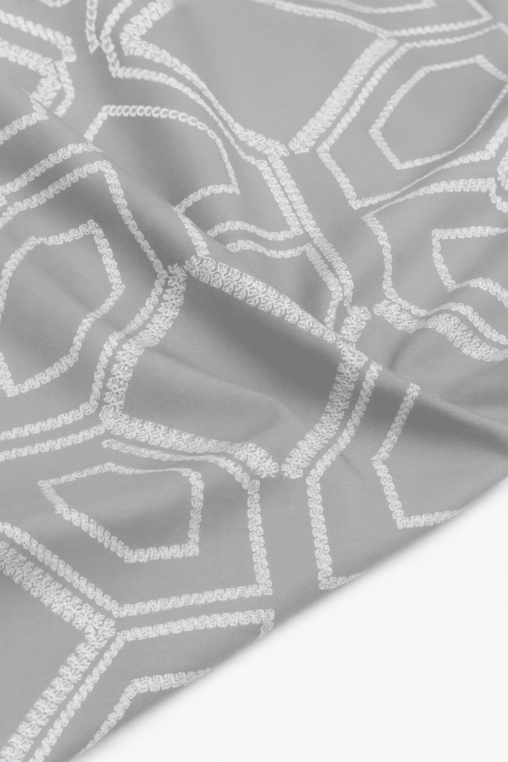 Wonderworks™ Cotton Bed Sheet for King Size Bed, 1 King Size Bedsheet Cotton (108 x 108 Inches) with 2 Pillow Covers, Premium 300 TC Bedsheet for Double Bed King Size, XXL Super King, Geometric (Gray) - Image 5