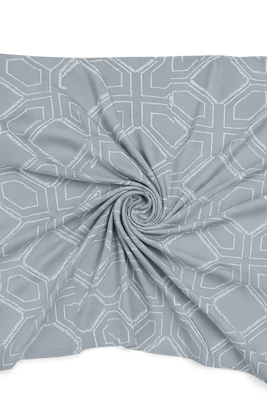 Wonderworks™ Cotton Bed Sheet for King Size Bed, 1 King Size Bedsheet Cotton (108 x 108 Inches) with 2 Pillow Covers, Premium 300 TC Bedsheet for Double Bed King Size, XXL Super King, Geometric (Gray) - Image 3