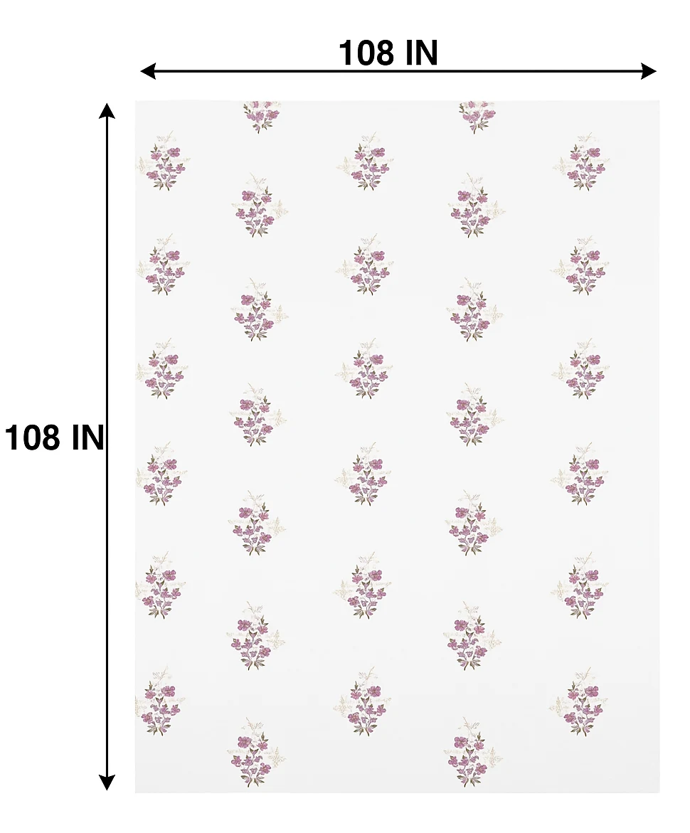Wonderworks™ Cotton Bed Sheet for King Size Bed, 1 King Size Bedsheet Cotton (108 x 108 Inches) with 2 Pillow Covers, Premium 200 TC Bedsheet for Double Bed King Size, XXL Super King, Harmony (Lavender) - Image 7