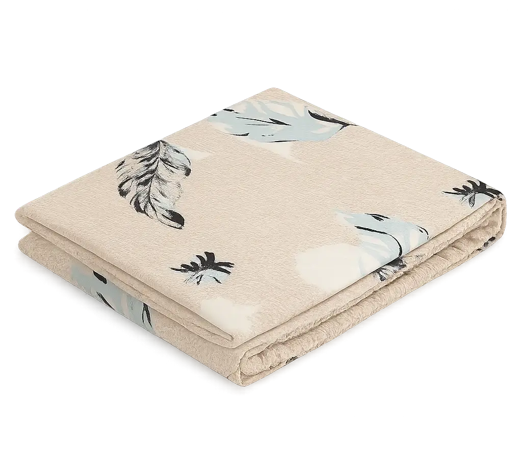 Wonderworks™ Cotton Bed Sheet for King Size Bed, 1 King Size Bedsheet Cotton (108 x 108 Inches) with 2 Pillow Covers, Premium 144 TC Bedsheet for Double Bed King Size, XXL Super King, Feather (Beige) - Image 3