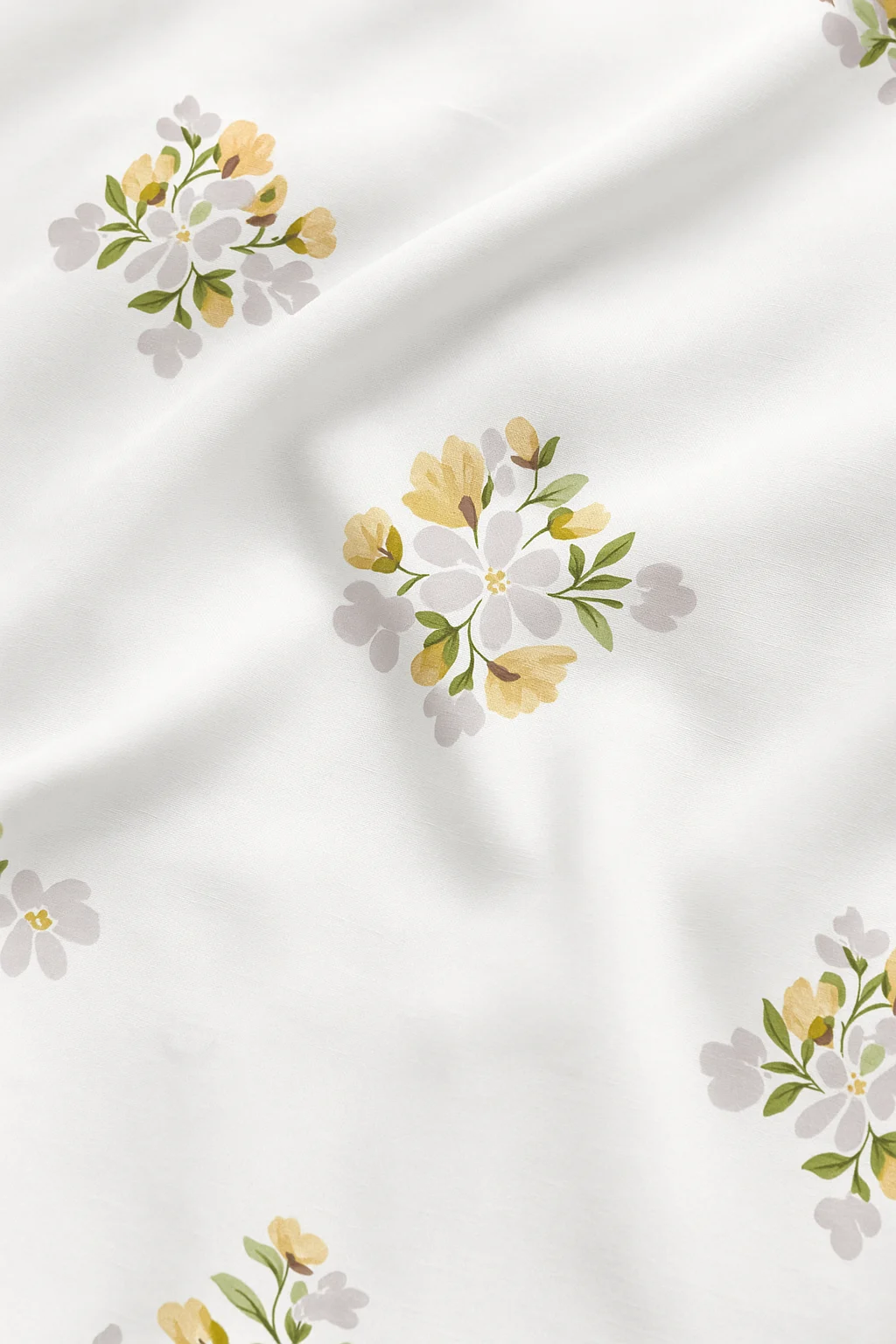 Wonderworks™ Cotton Bed Sheet for King Size Bed, 1 King Size Bedsheet Cotton (108 x 108 Inches) with 2 Pillow Covers, Premium 200 TC Bedsheet for Double Bed King Size, XXL Super King, Blossom (Yellow) - Image 4