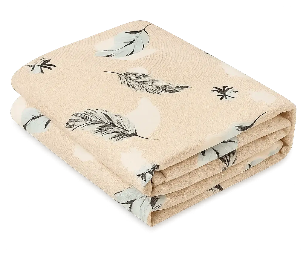 Wonderworks™ Cotton Bed Sheet for King Size Bed, 1 King Size Bedsheet Cotton (108 x 108 Inches) with 2 Pillow Covers, Premium 144 TC Bedsheet for Double Bed King Size, XXL Super King, Feather (Beige) - Image 5