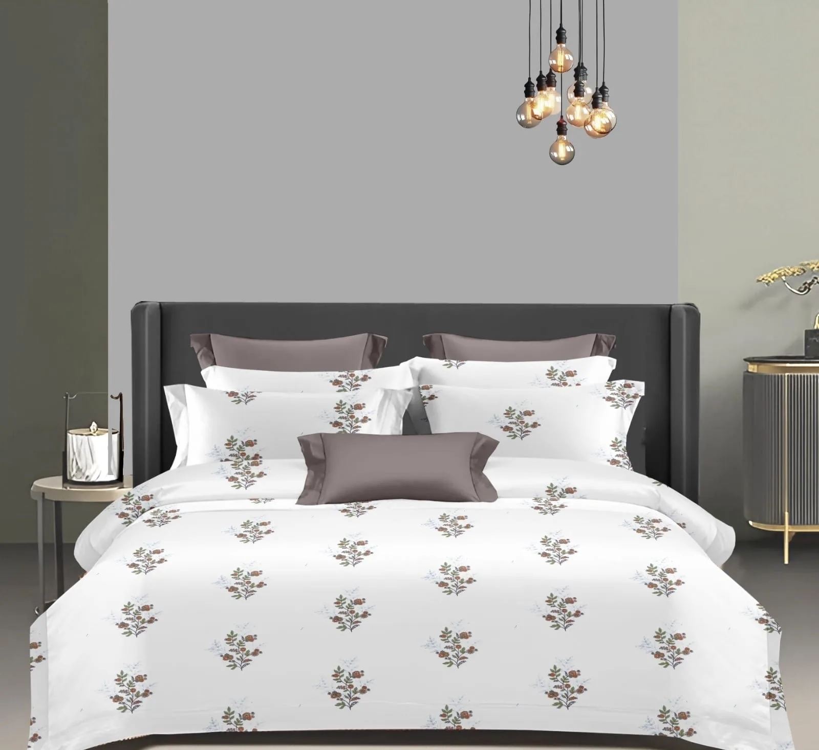 Wonderworks™ Cotton Bed Sheet for King Size Bed, 1 King Size Bedsheet Cotton (108 x 108 Inches) with 2 Pillow Covers, Premium 200 TC Bedsheet for Double Bed King Size, XXL Super King, Harmony (Peach)