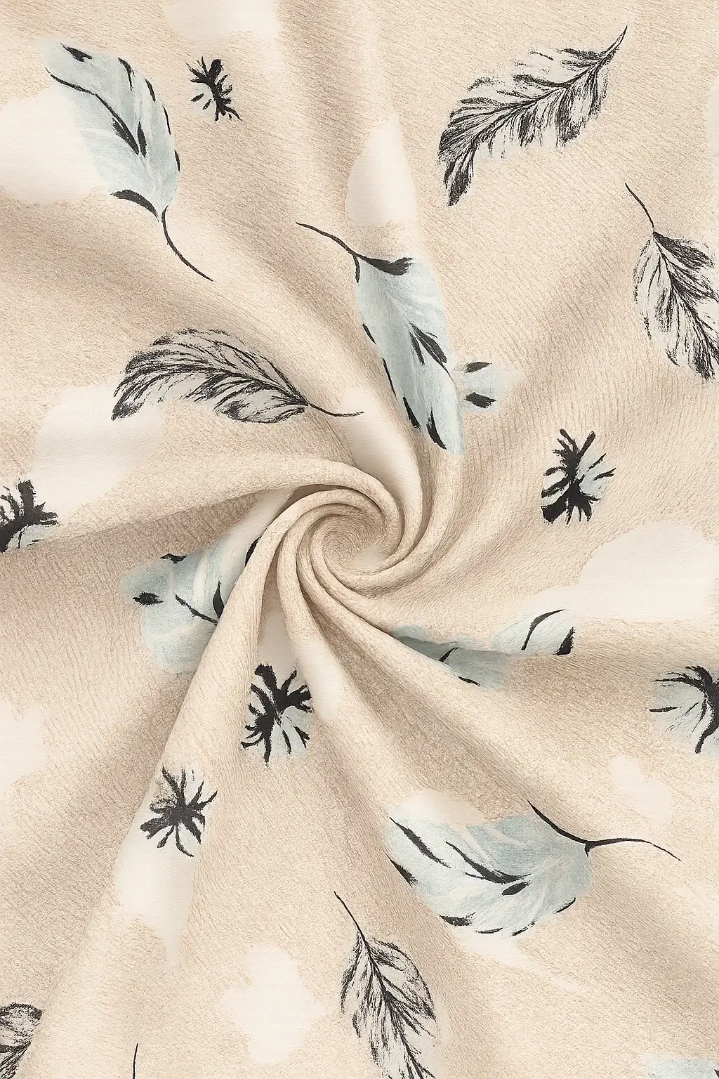 Wonderworks™ Cotton Bed Sheet for King Size Bed, 1 King Size Bedsheet Cotton (108 x 108 Inches) with 2 Pillow Covers, Premium 144 TC Bedsheet for Double Bed King Size, XXL Super King, Feather (Beige) - Image 2