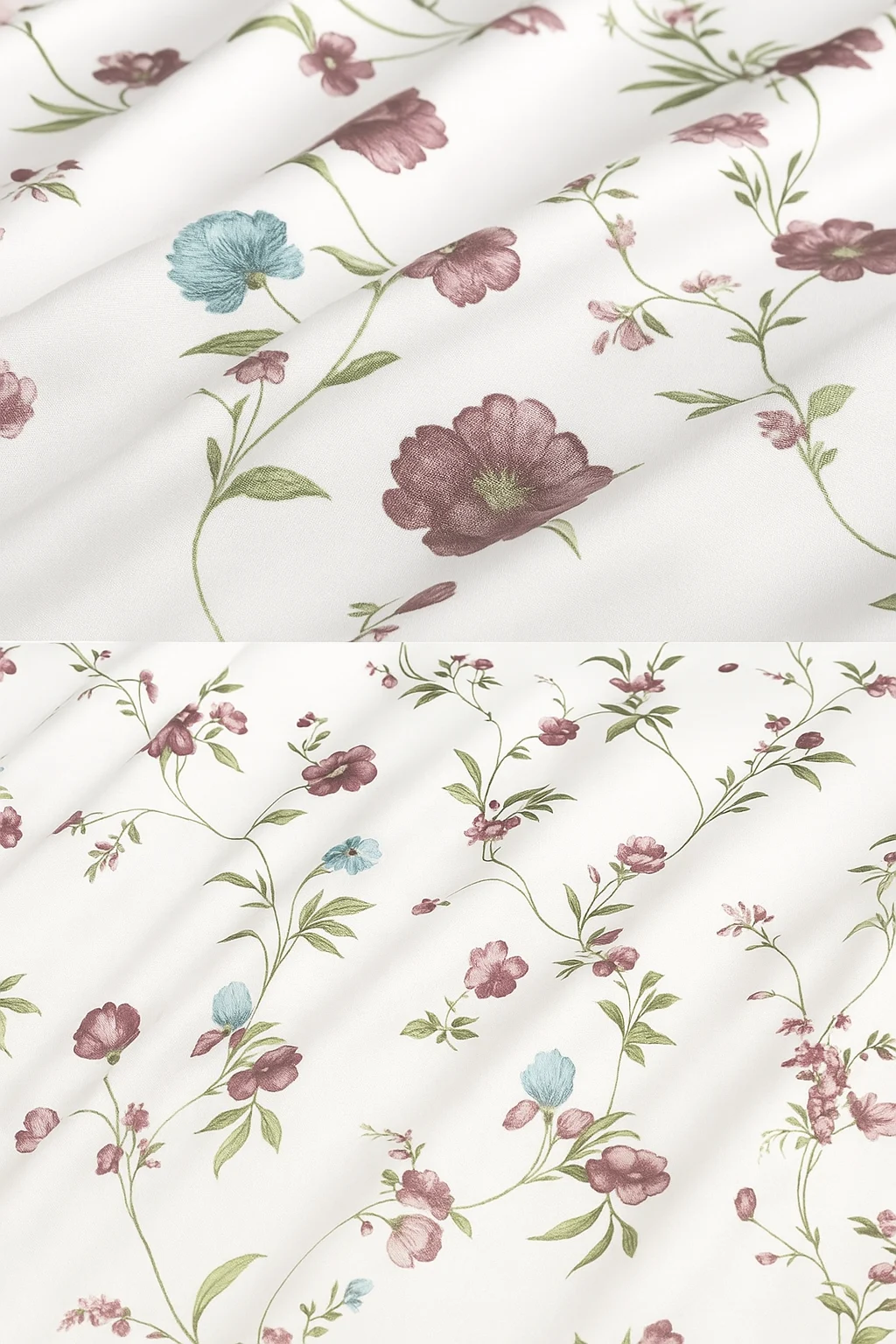 Wonderworks™ Cotton Bed Sheet for King Size Bed, 1 King Size Bedsheet Cotton (108 x 108 Inches) with 2 Pillow Covers, Premium 200 TC Bedsheet for Double Bed King Size, XXL Super King, Orchid (Mauve) - Image 2