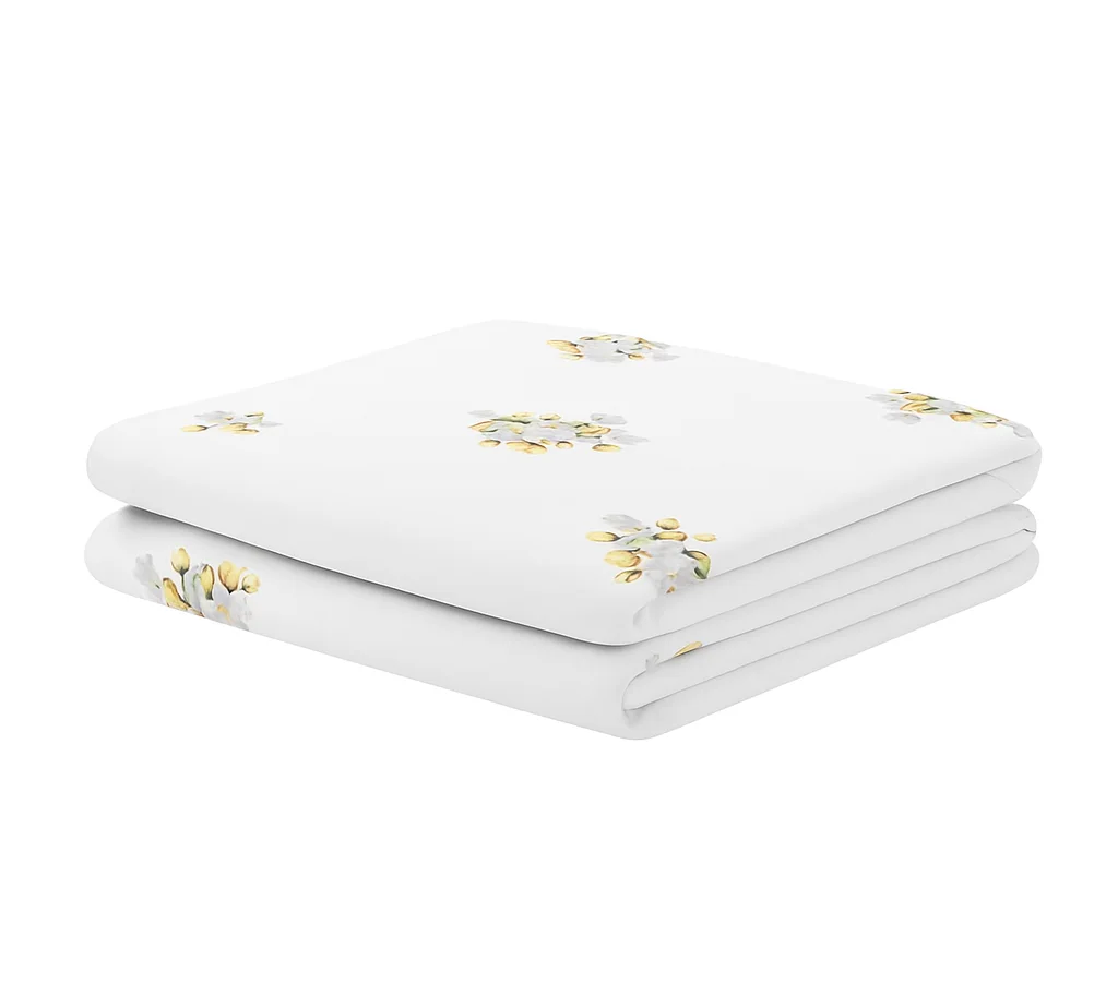 Wonderworks™ Cotton Bed Sheet for King Size Bed, 1 King Size Bedsheet Cotton (108 x 108 Inches) with 2 Pillow Covers, Premium 200 TC Bedsheet for Double Bed King Size, XXL Super King, Blossom (Yellow) - Image 3